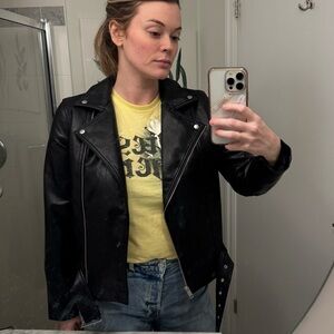 Old Navy Black faux Leather Jacket